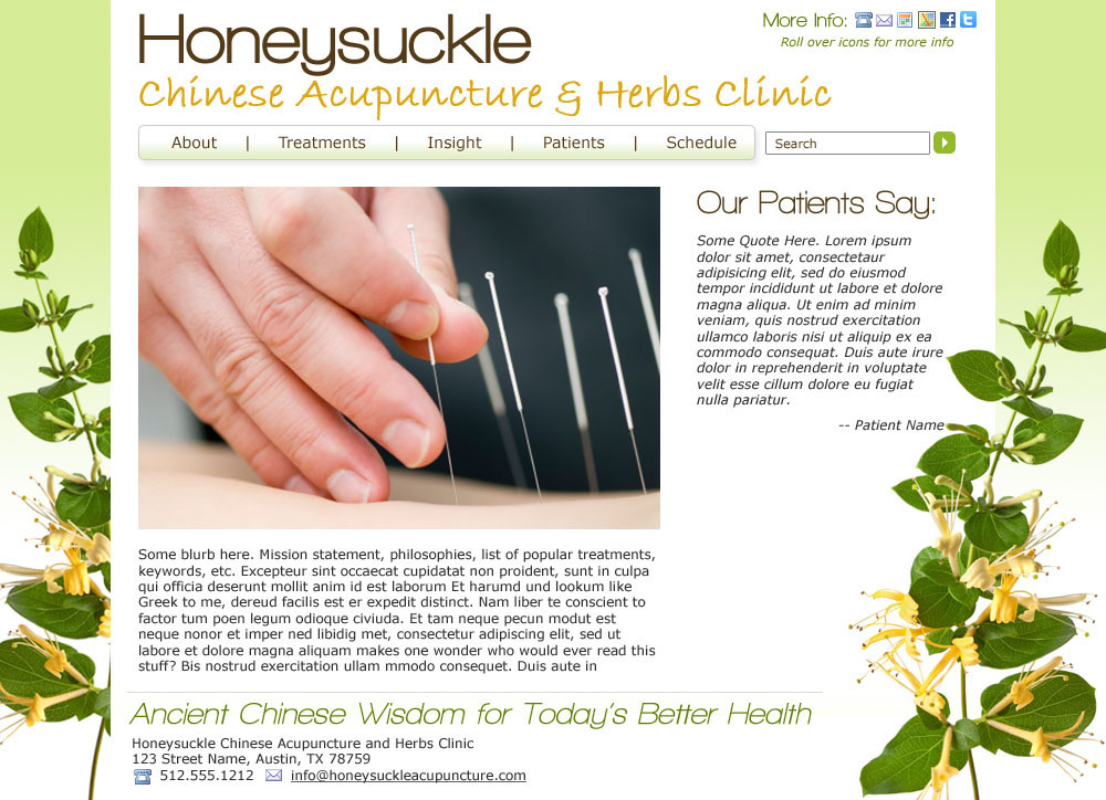 Honeysuckle Chinese Acupuncture & Herbs Clinic <small>Website</small>